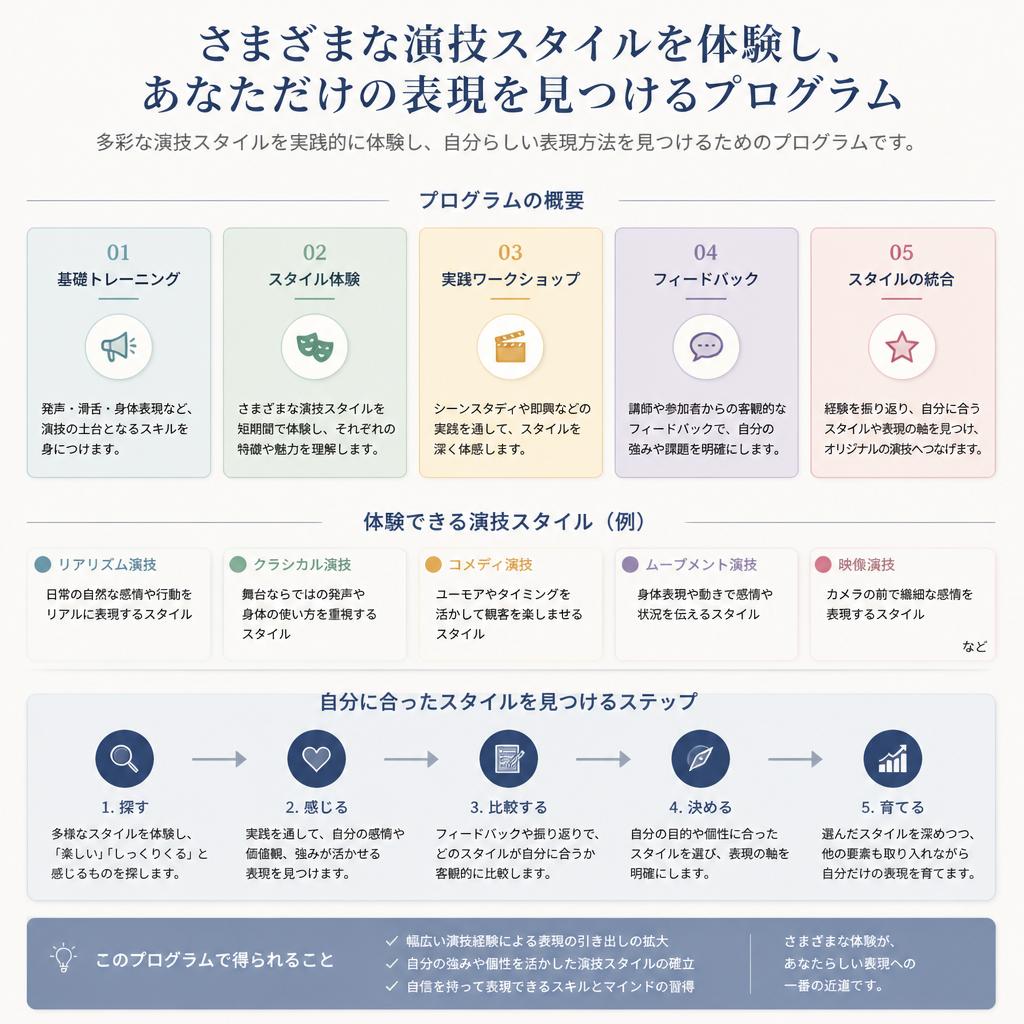 2. 新たな演技スタイルの探求