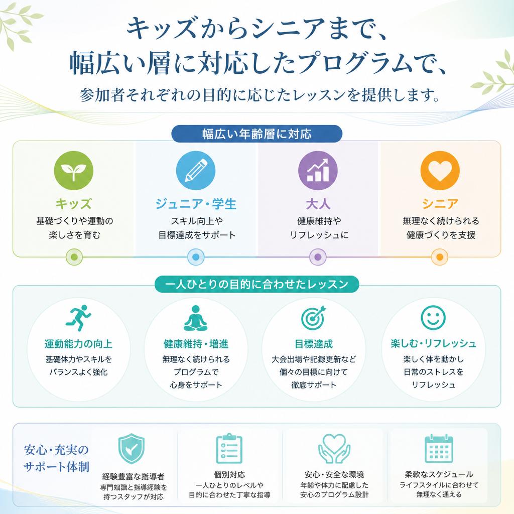 多彩なプログラムをご用意