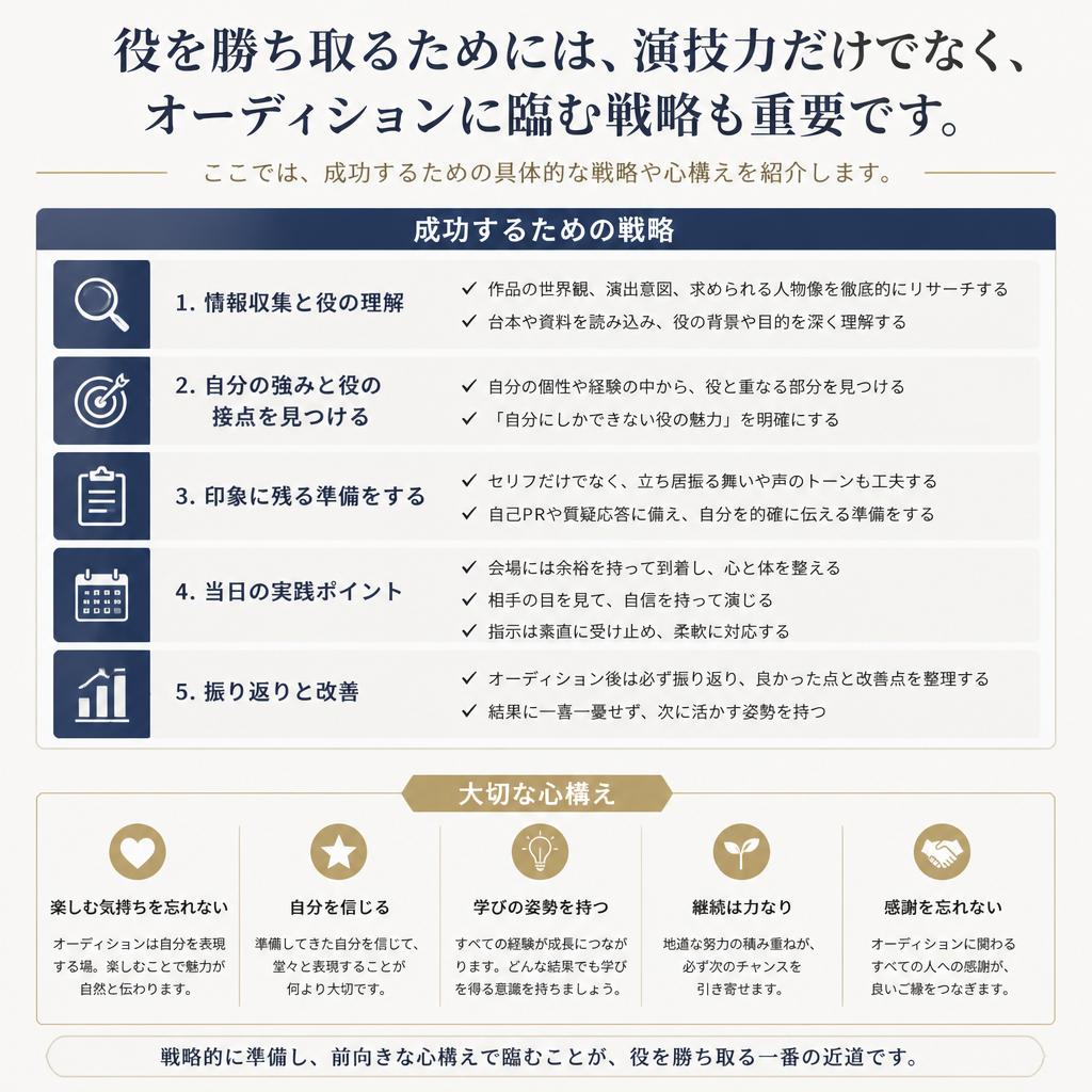 役を勝ち取るための戦略とは？