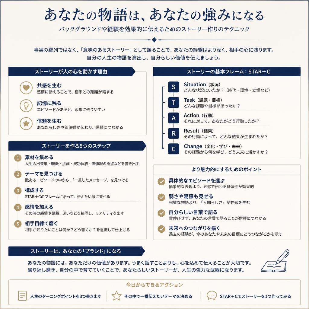 魅力的なストーリーを作る